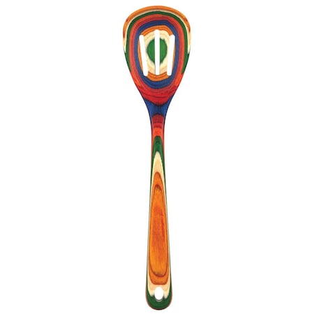 Totally Bamboo Totally Bamboo Baltique Multicolored Birch Wood Slotted Spoon 20-9501